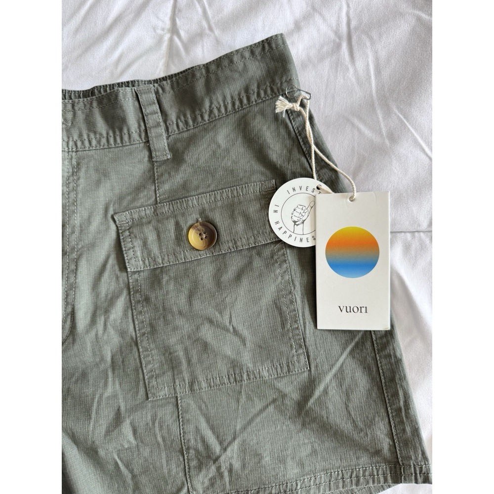Vuori Women's Cargo Shorts - Olive Green - Picture 3 of 12